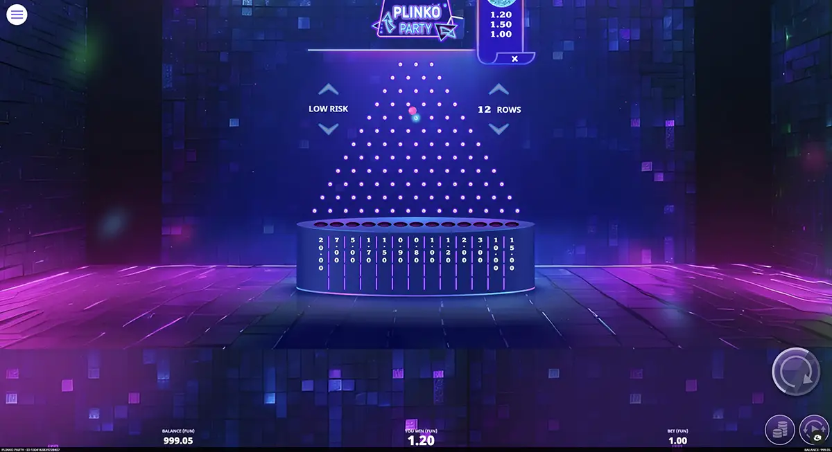Активировать бонусы Plinko 