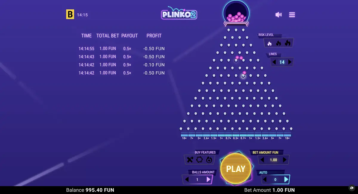 Лучшие игры Plinko 